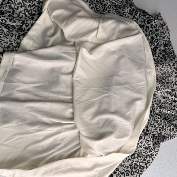 Apt. 9 2X Cheetah Leopard Print Tunic Blouse Drawstring Waist Pleated Animal - Picture 9 of 11